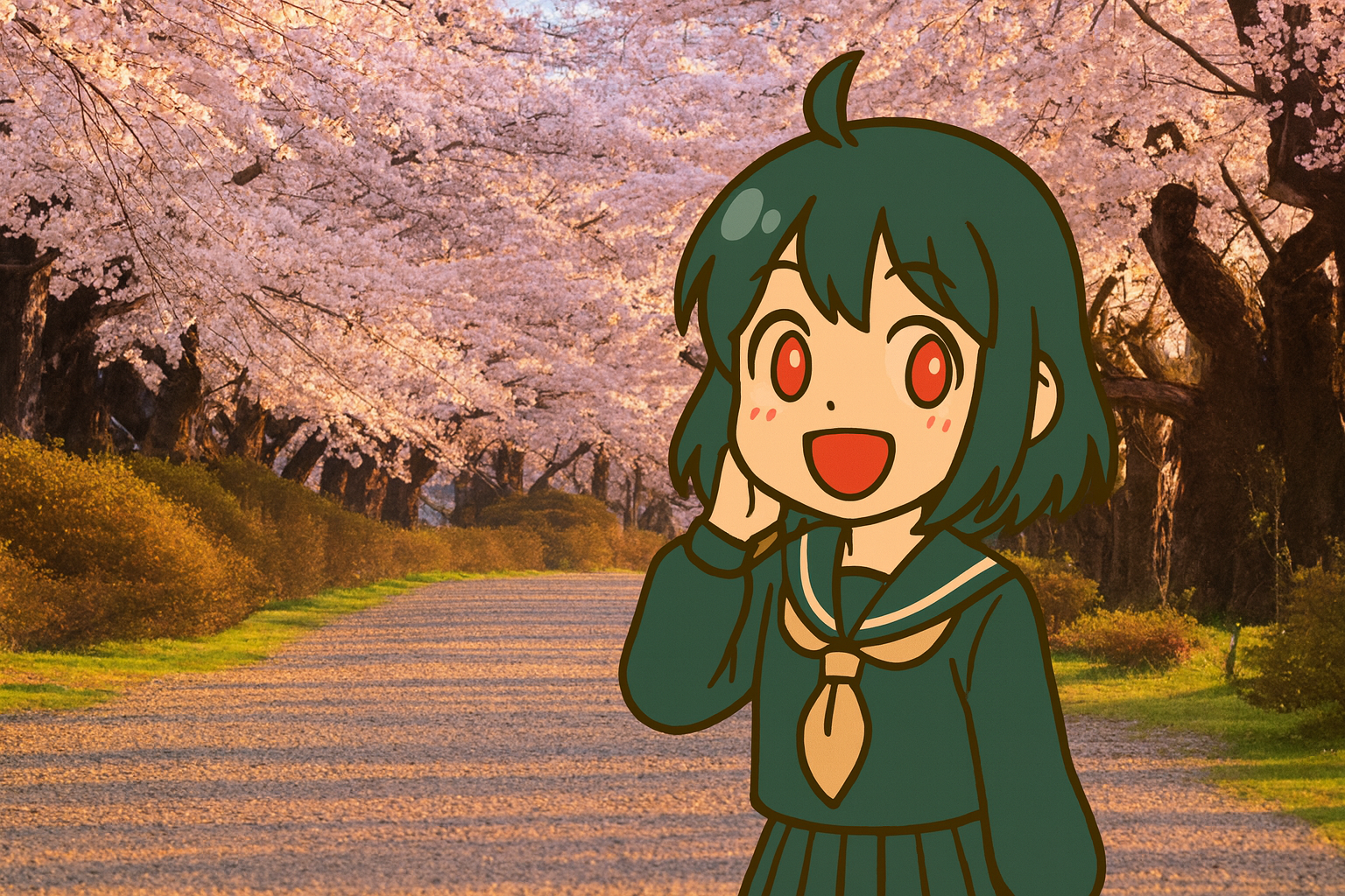 Anime characters in a dramatic scene