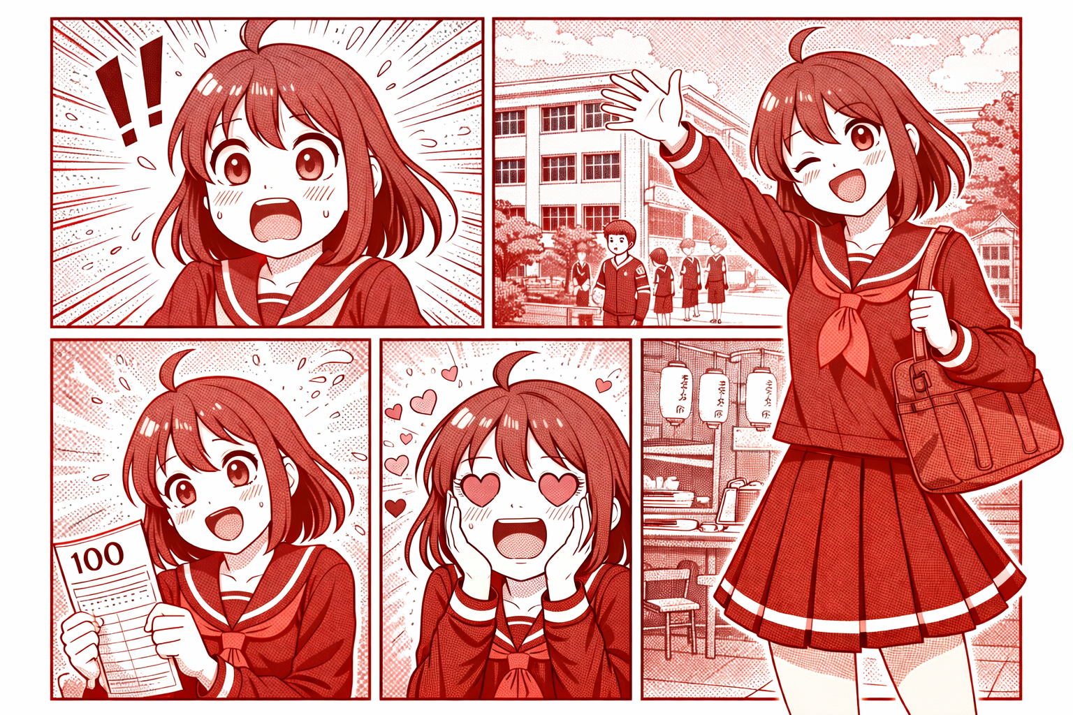 Anime characters in a dramatic scene